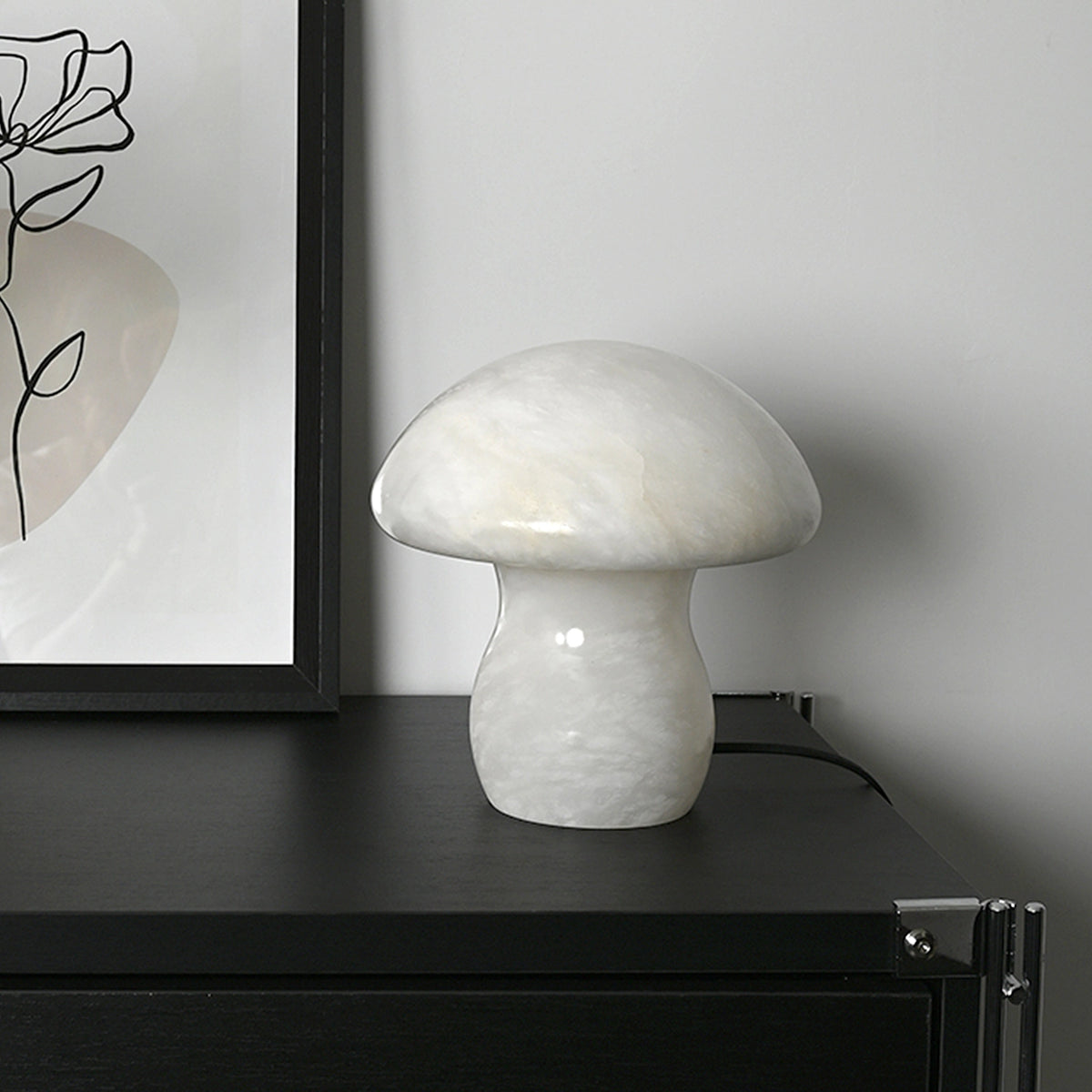 Alabaster Mushroom Table Lamp