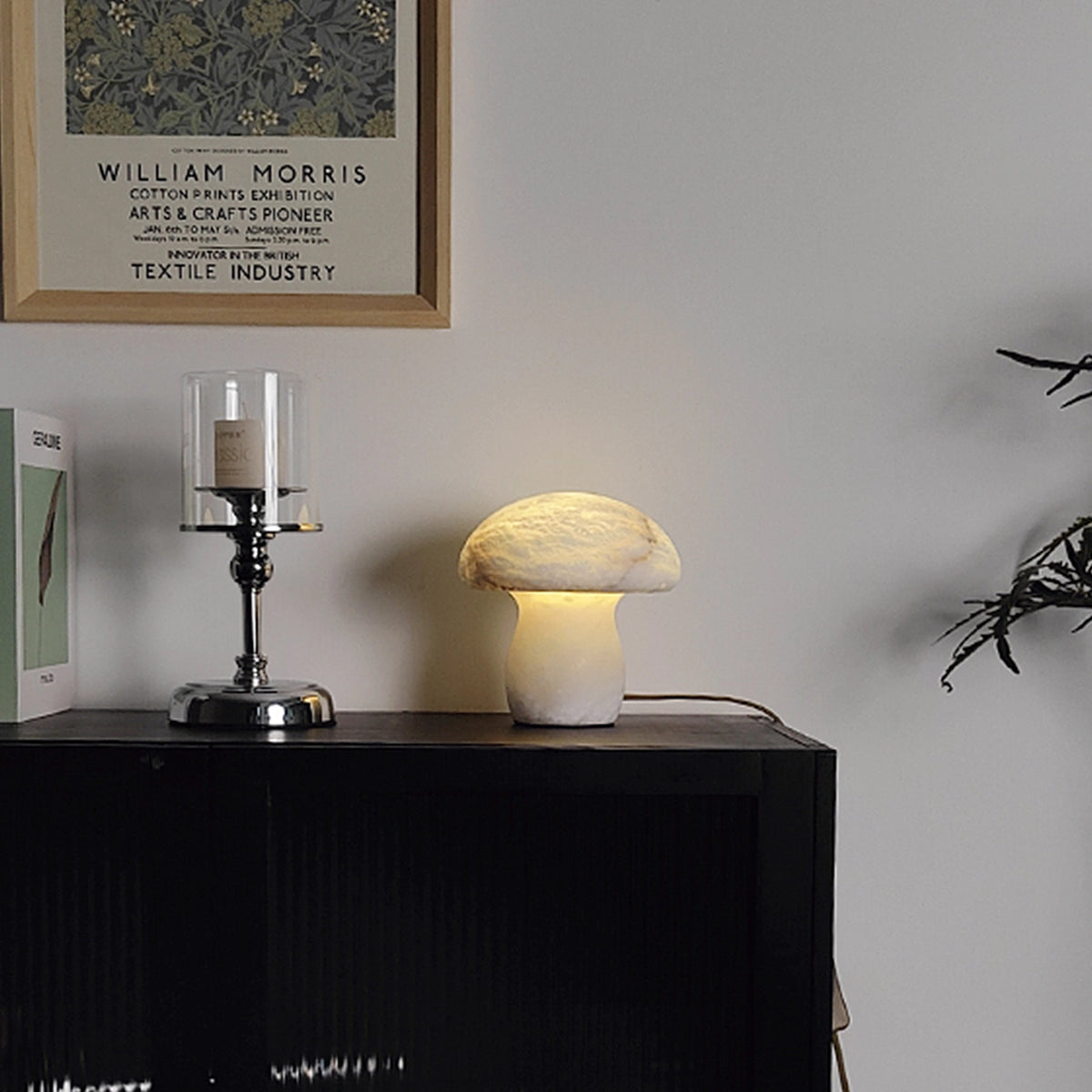 Alabaster Mushroom Table Lamp