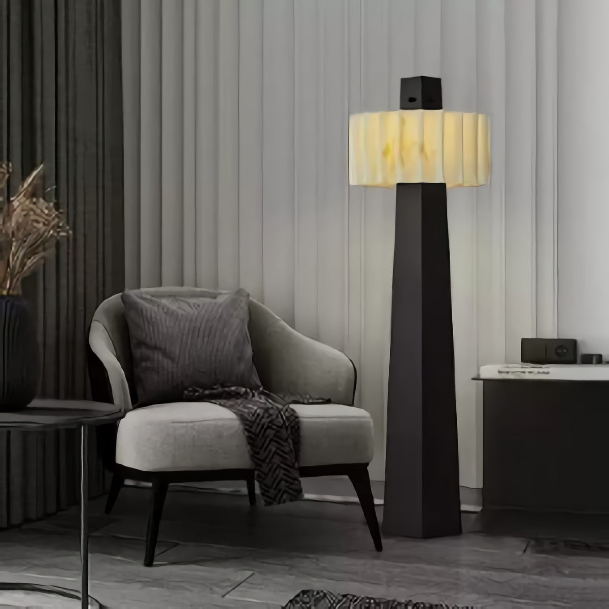 Geometric Column Floor Lamp