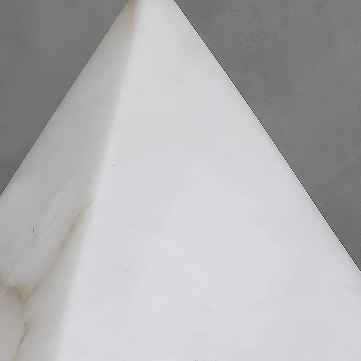 Alabaster Pyramid Table Lamp