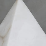 Alabaster Pyramid Table Lamp