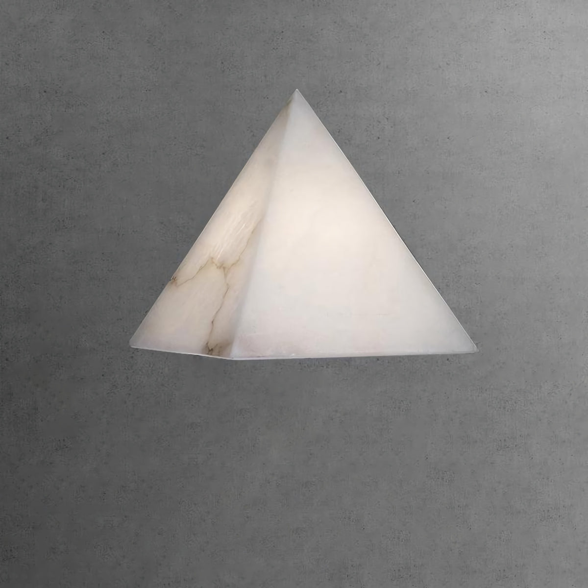 Alabaster Pyramid Table Lamp
