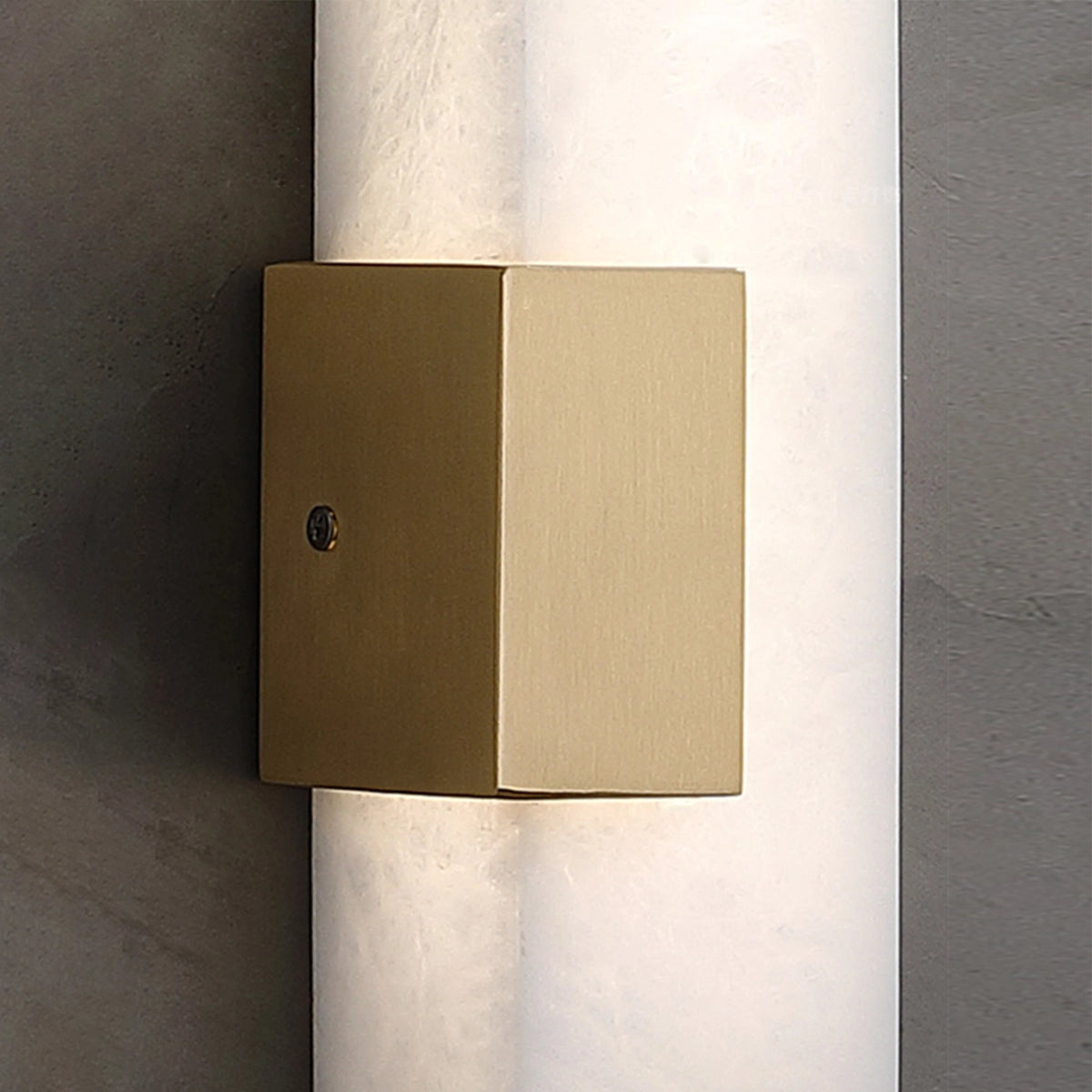 Alabaster Rectangular Wall Lamp