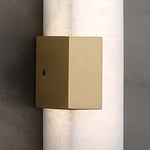 Alabaster Rectangular Wall Lamp