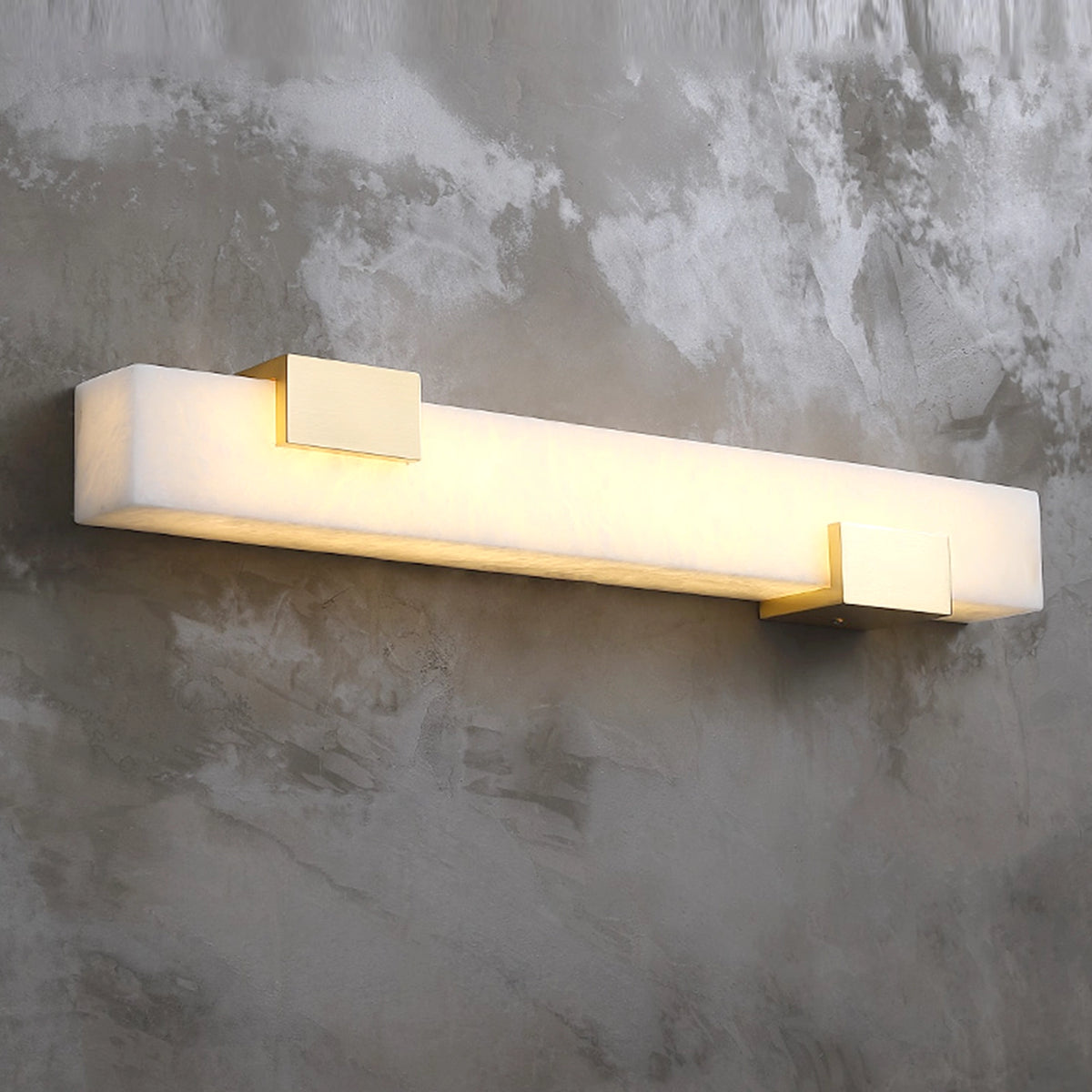 Alabaster Rectangular Wall Lamp