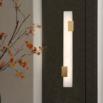 Alabaster Rectangular Wall Lamp