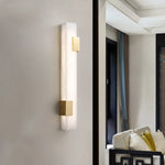Alabaster Rectangular Wall Lamp