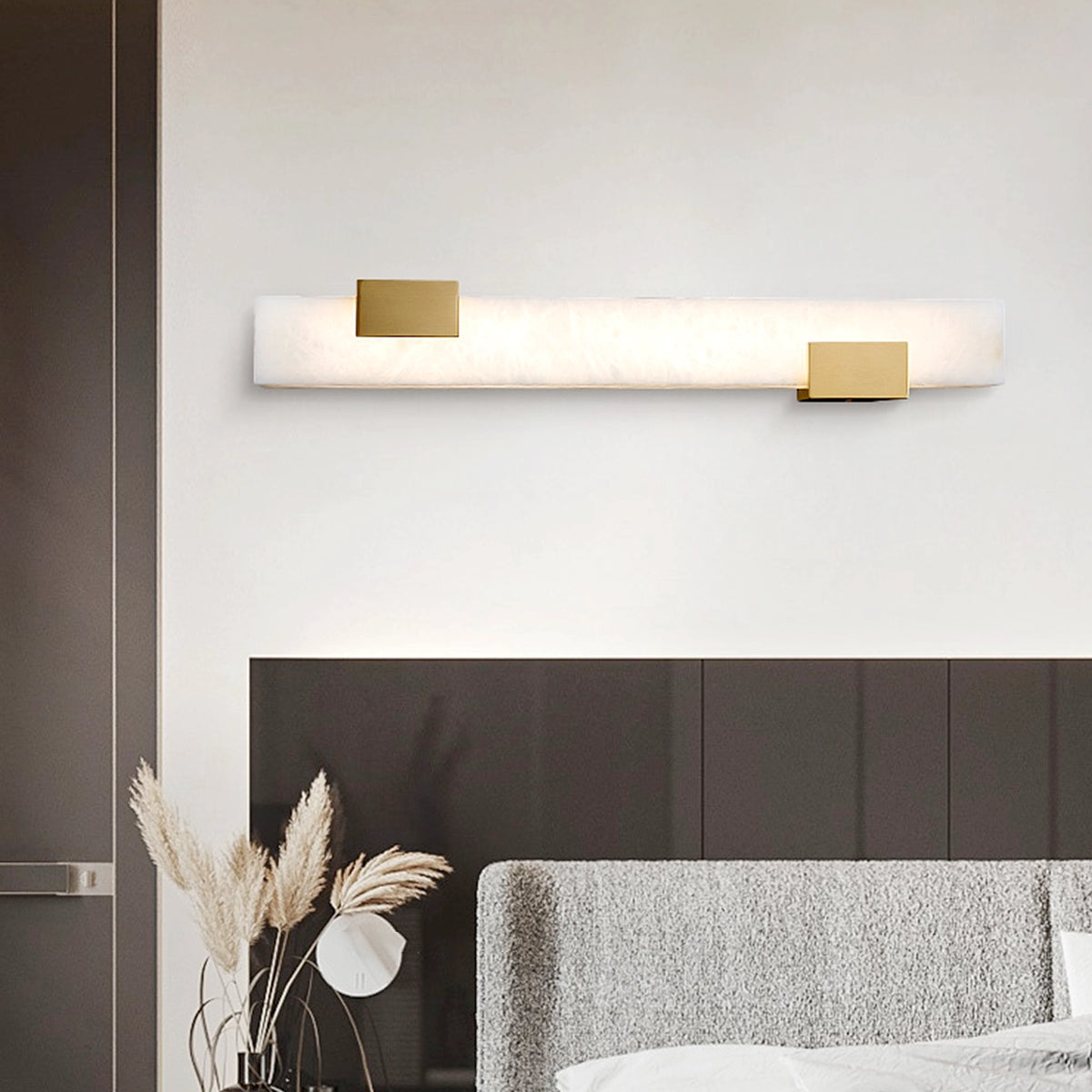 Alabaster Rectangular Wall Lamp