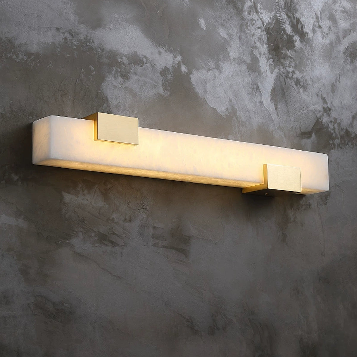 Alabaster Rectangular Wall Lamp