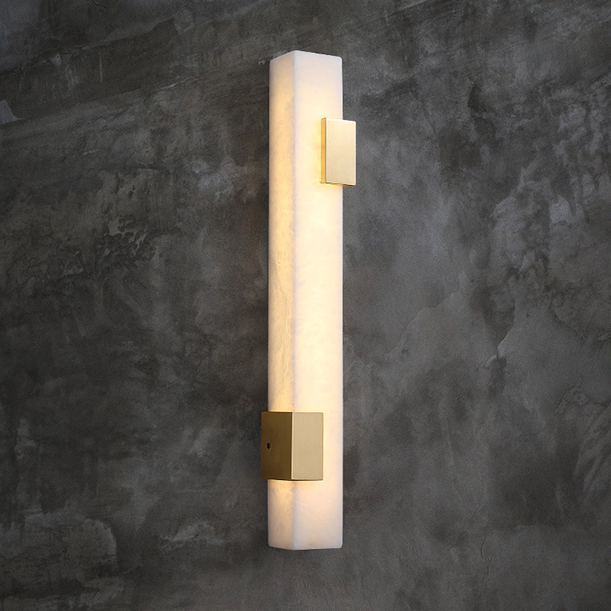 Alabaster Rectangular Wall Lamp