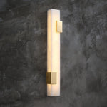 Alabaster Rectangular Wall Lamp