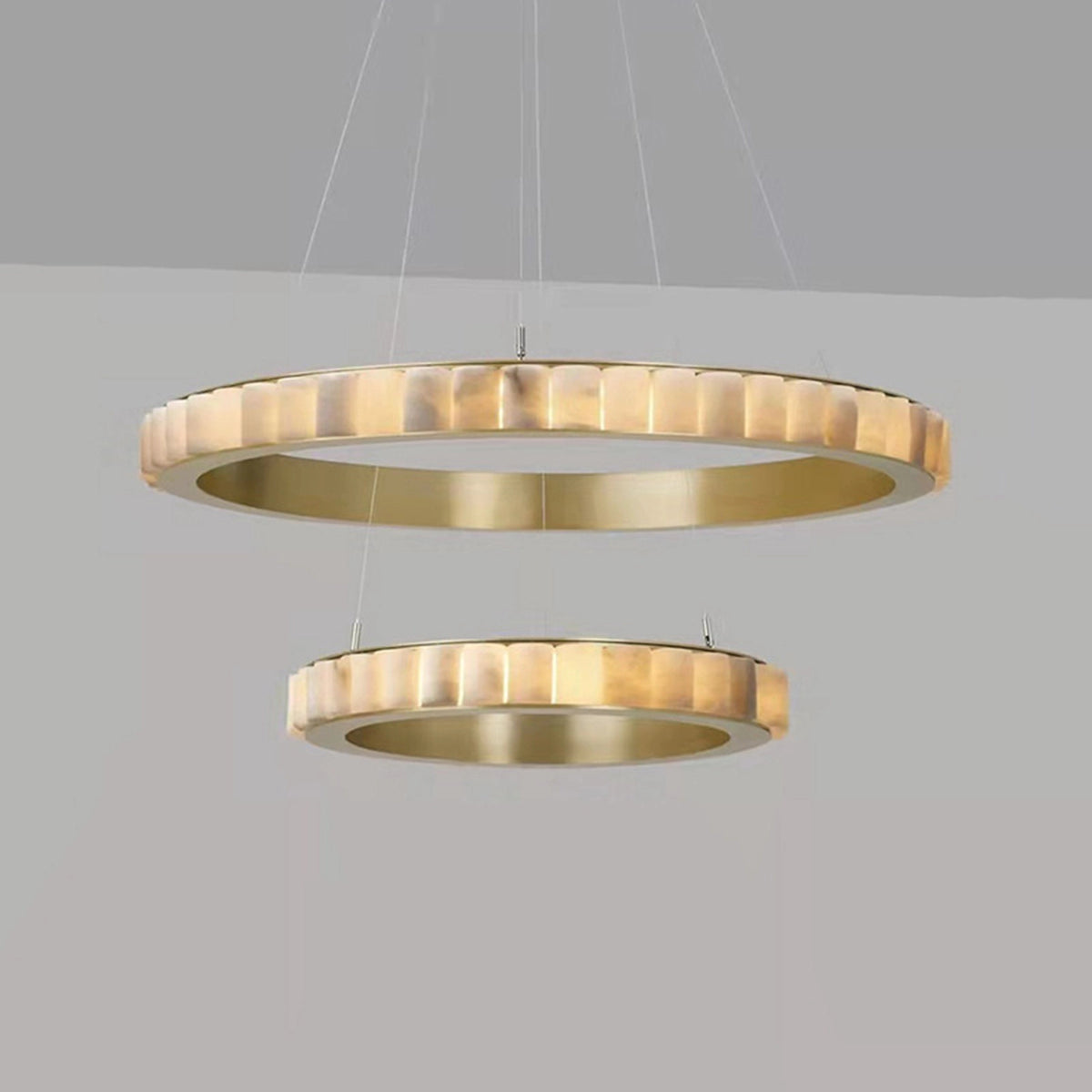 Alabaster Ring Pendant Lamp
