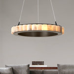 Alabaster Ring Pendant Lamp