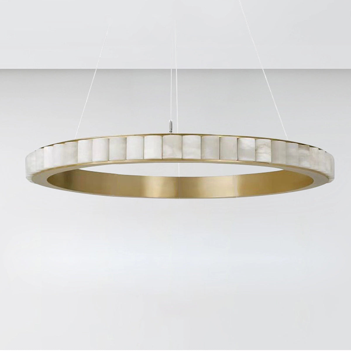 Alabaster Ring Pendant Lamp