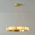 Alabaster Ring Pendant Lamp
