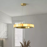 Alabaster Ring Pendant Lamp