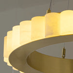 Alabaster Ring Pendant Lamp