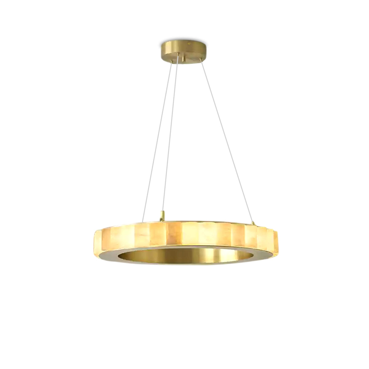 Alabaster Ring Pendant Lamp