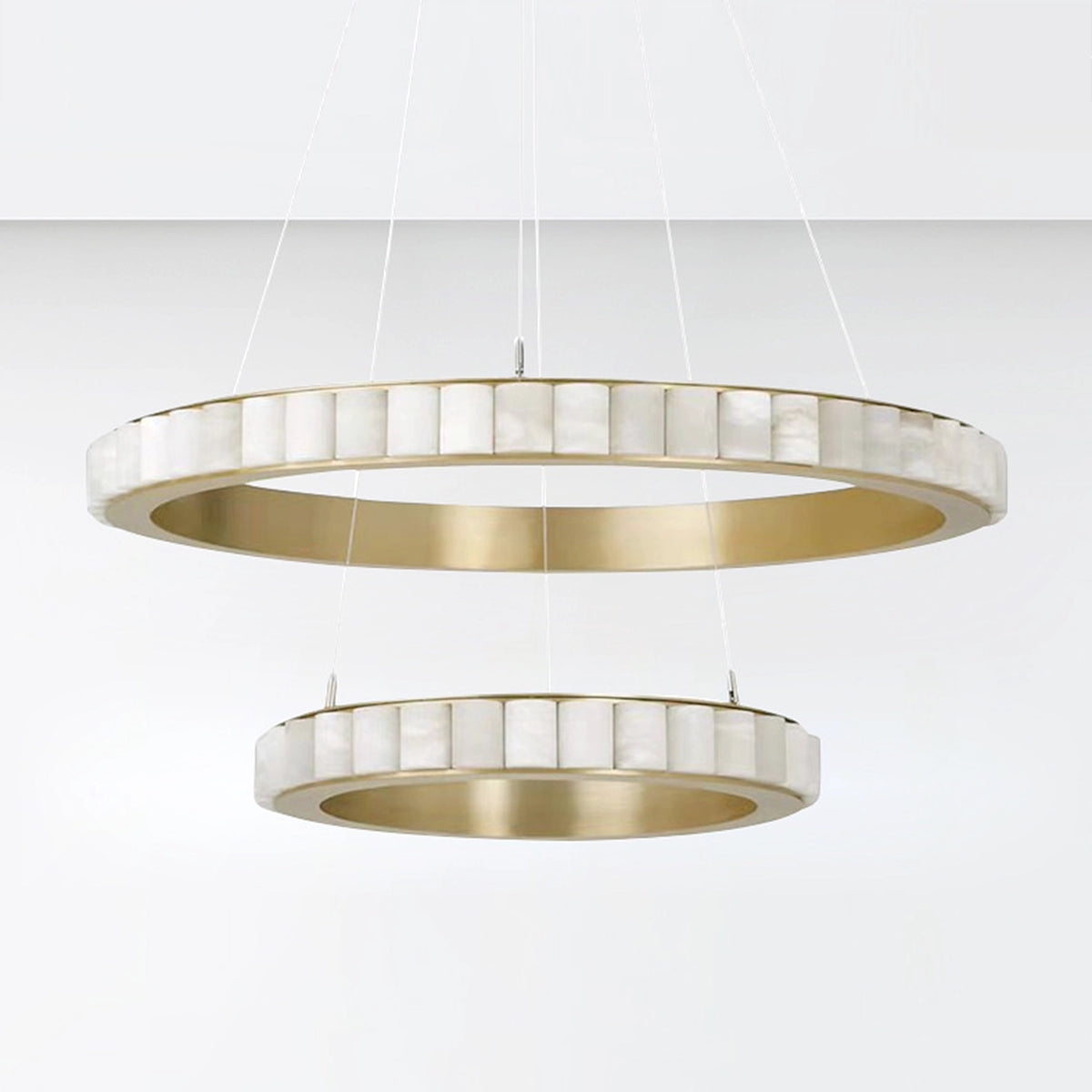 Alabaster Ring Pendant Lamp