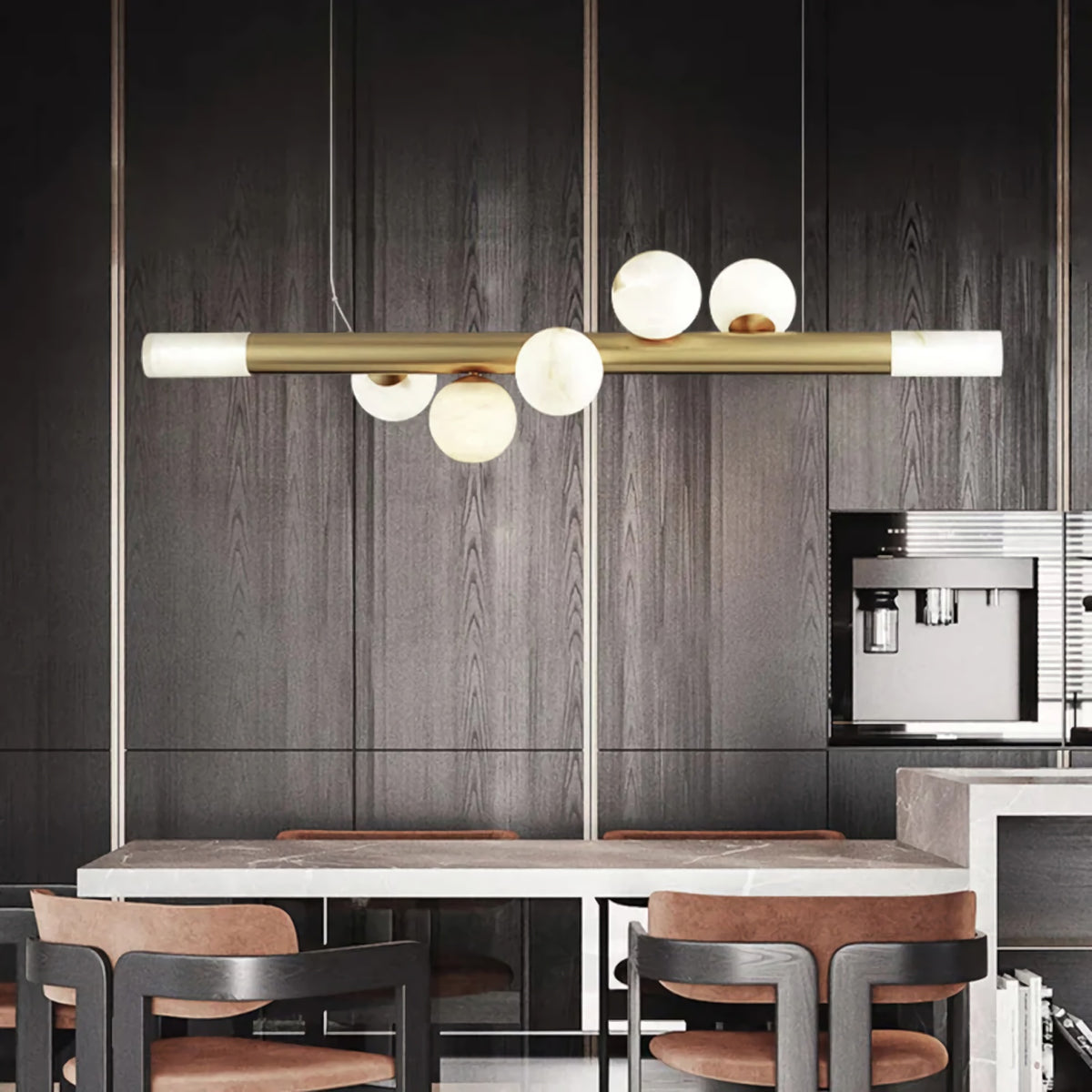 Alabaster RoMi Carrara Pendant Light