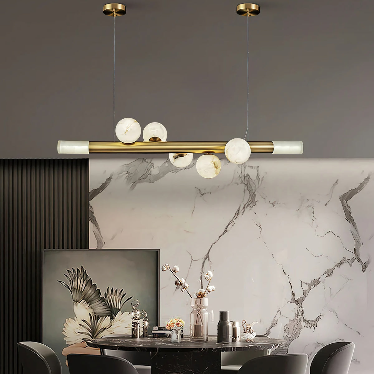 Alabaster RoMi Carrara Pendant Light