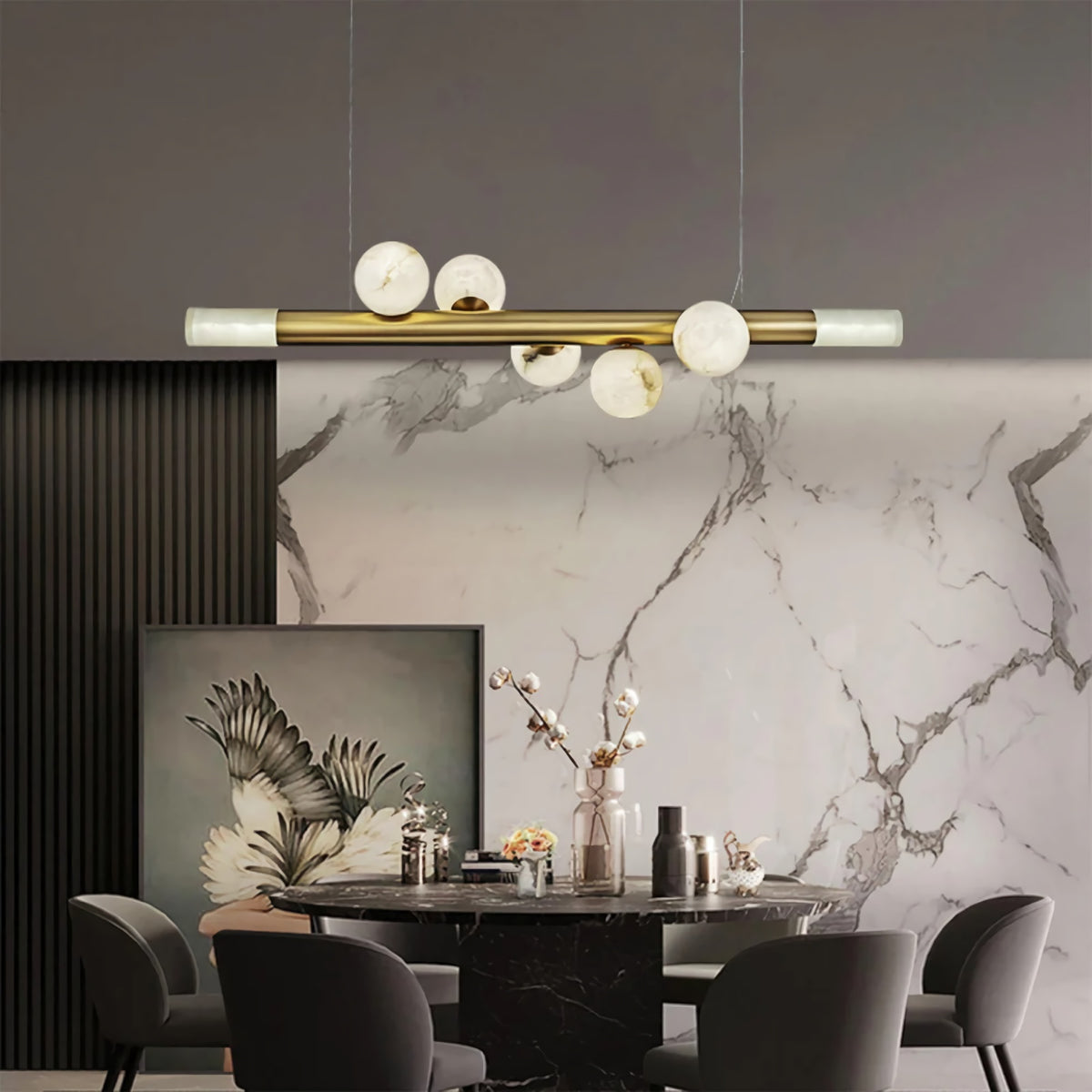 Alabaster RoMi Carrara Pendant Light