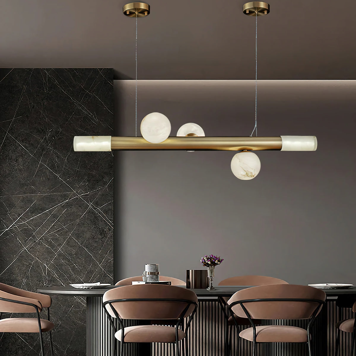 Alabaster RoMi Carrara Pendant Light