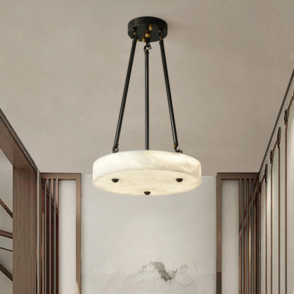 Alabaster Round Pendant Lamp