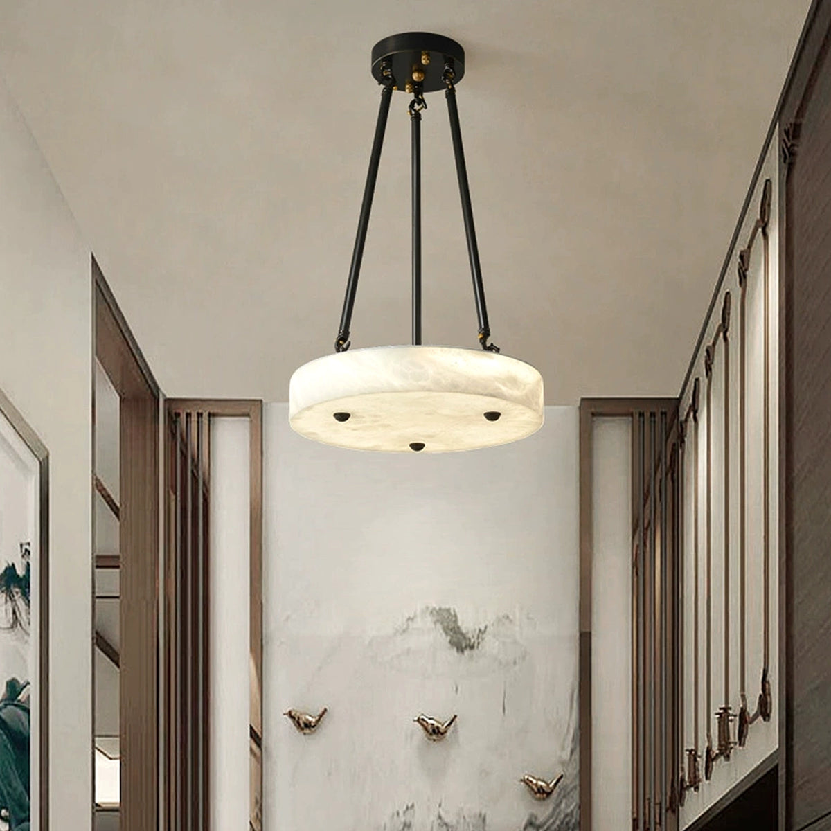 Alabaster Round Pendant Lamp