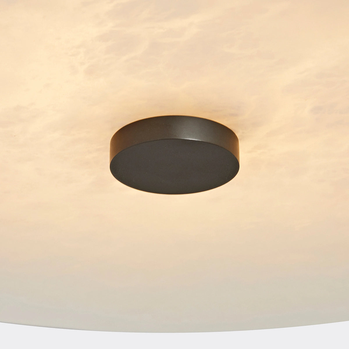 Alabaster Round Wall Lamp