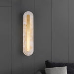 Alabaster Rounded Wall Lamp