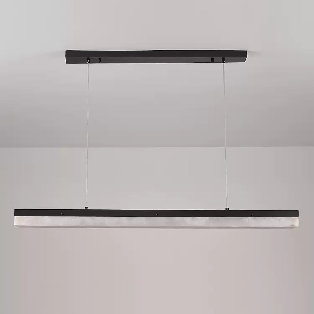Alabaster Simple Linear Chandelier