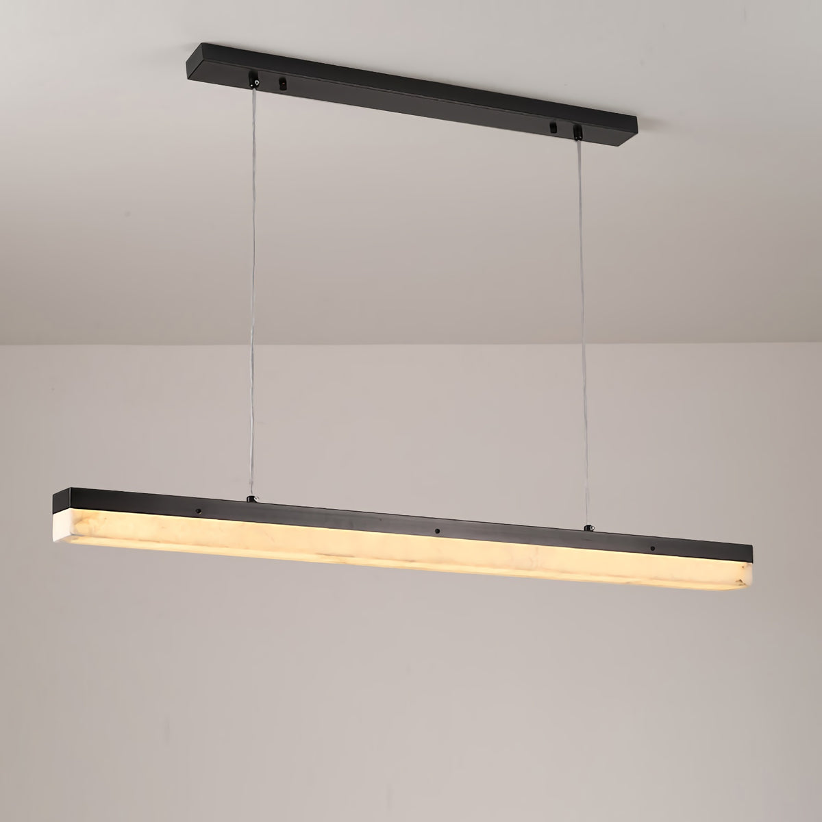 Alabaster Simple Linear Chandelier