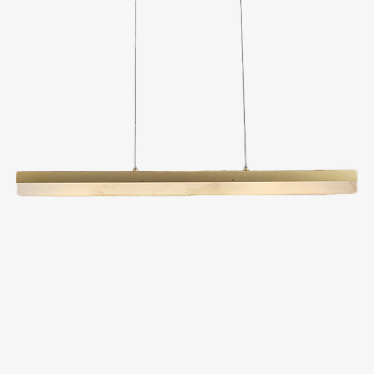 Alabaster Simple Linear Chandelier