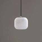 Alabaster Square Bedside Pendant Lamp