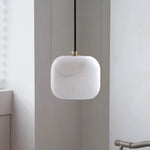 Alabaster Square Bedside Pendant Lamp