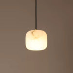 Alabaster Square Bedside Pendant Lamp