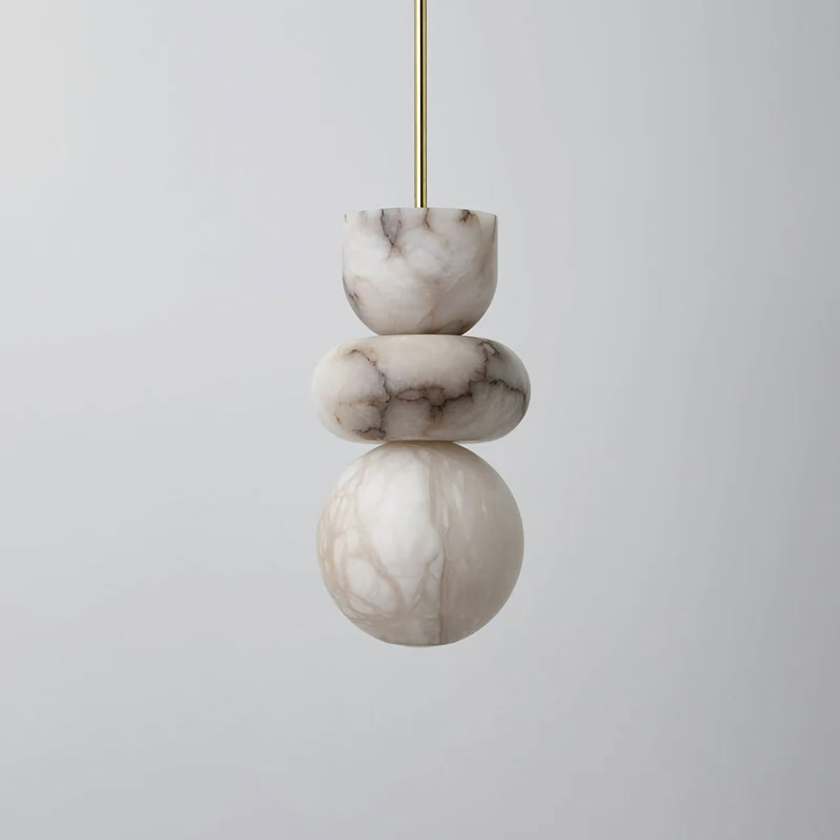Alabaster Totem Pendant Lamp