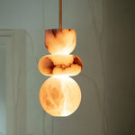Alabaster Totem Pendant Lamp