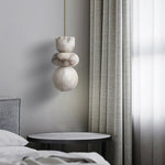 Alabaster Totem Pendant Lamp