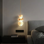 Alabaster Totem Pendant Lamp