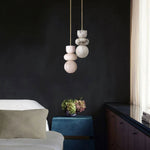 Alabaster Totem Pendant Lamp