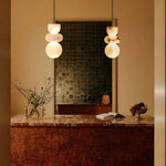 Alabaster Totem Pendant Lamp