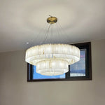 Alabaster Two Tier Chandelier