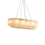 Alabaster Two Tier Chandelier