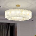 Alabaster Two Tier Chandelier