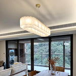 Alabaster Two Tier Chandelier