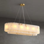 Alabaster Two Tier Chandelier