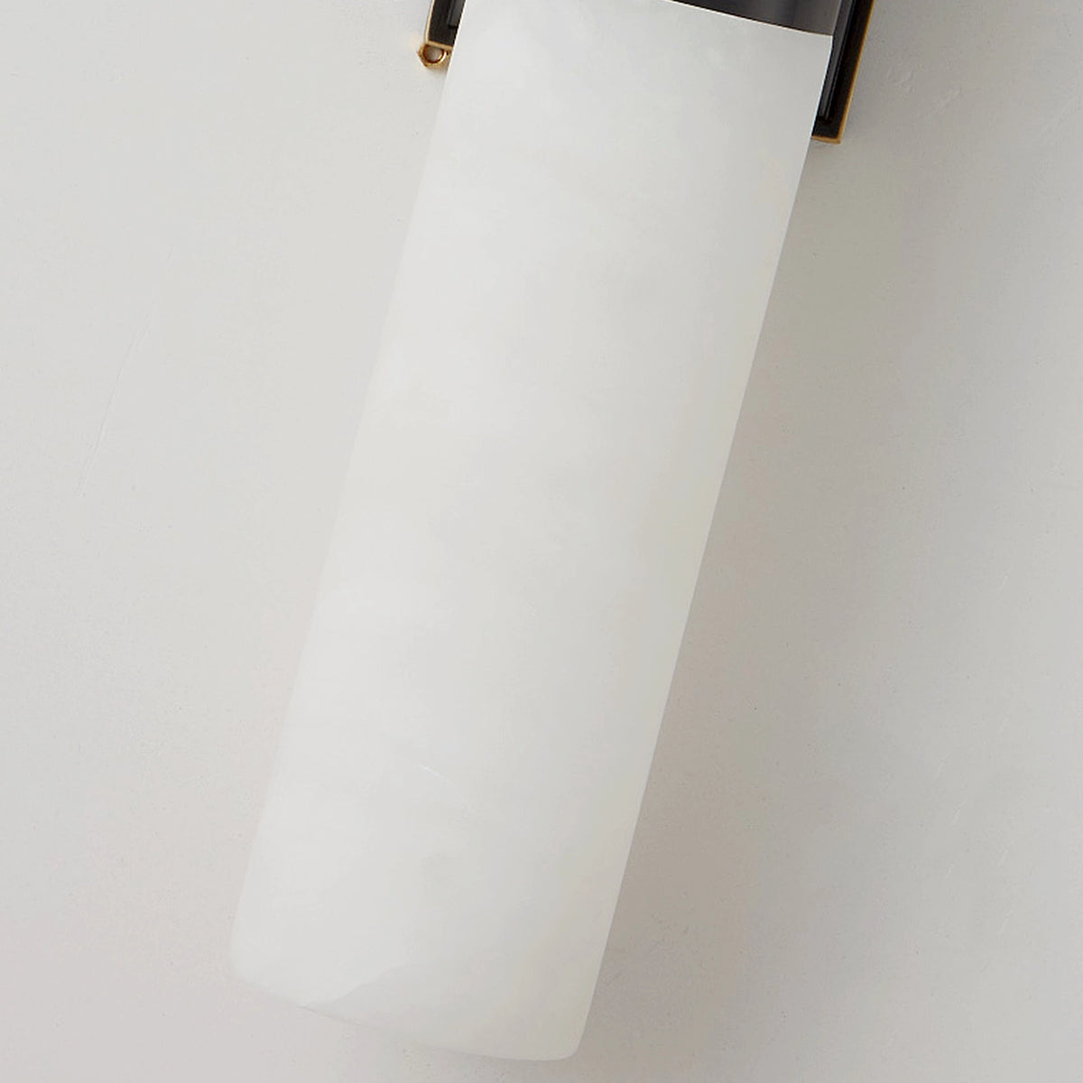 Alabaster cylindrical wall lamp