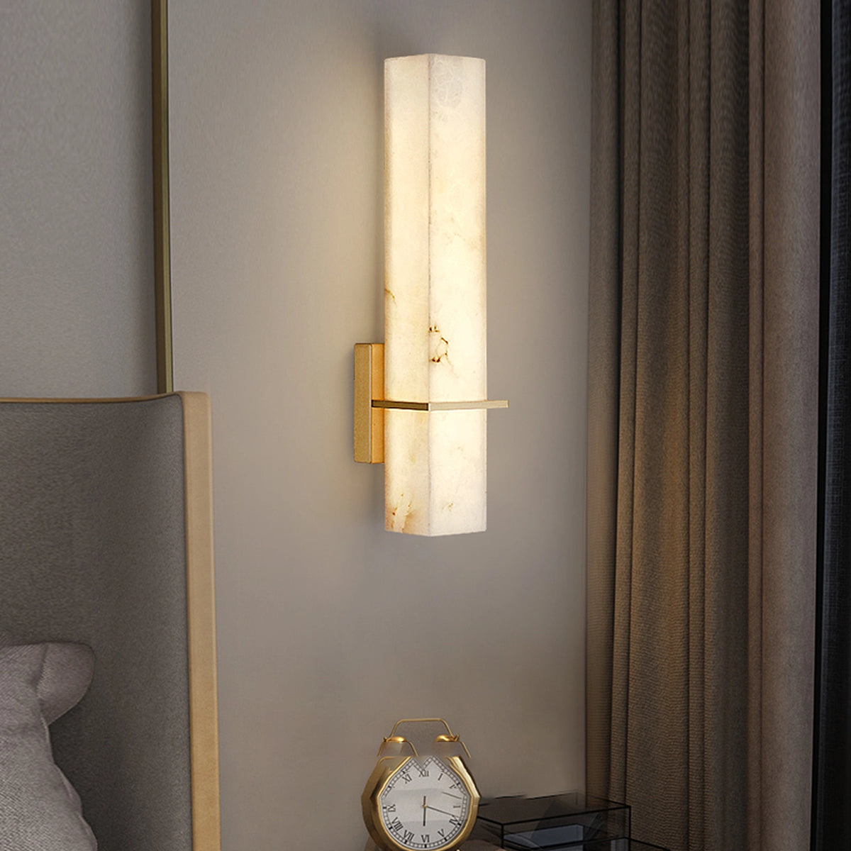 Alabaster rectangle Wall Lamp